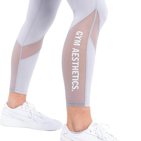 NWT. Gym Aesthetics Women's Training Leggings. Grey. Size L. - Picture 4 of 6
